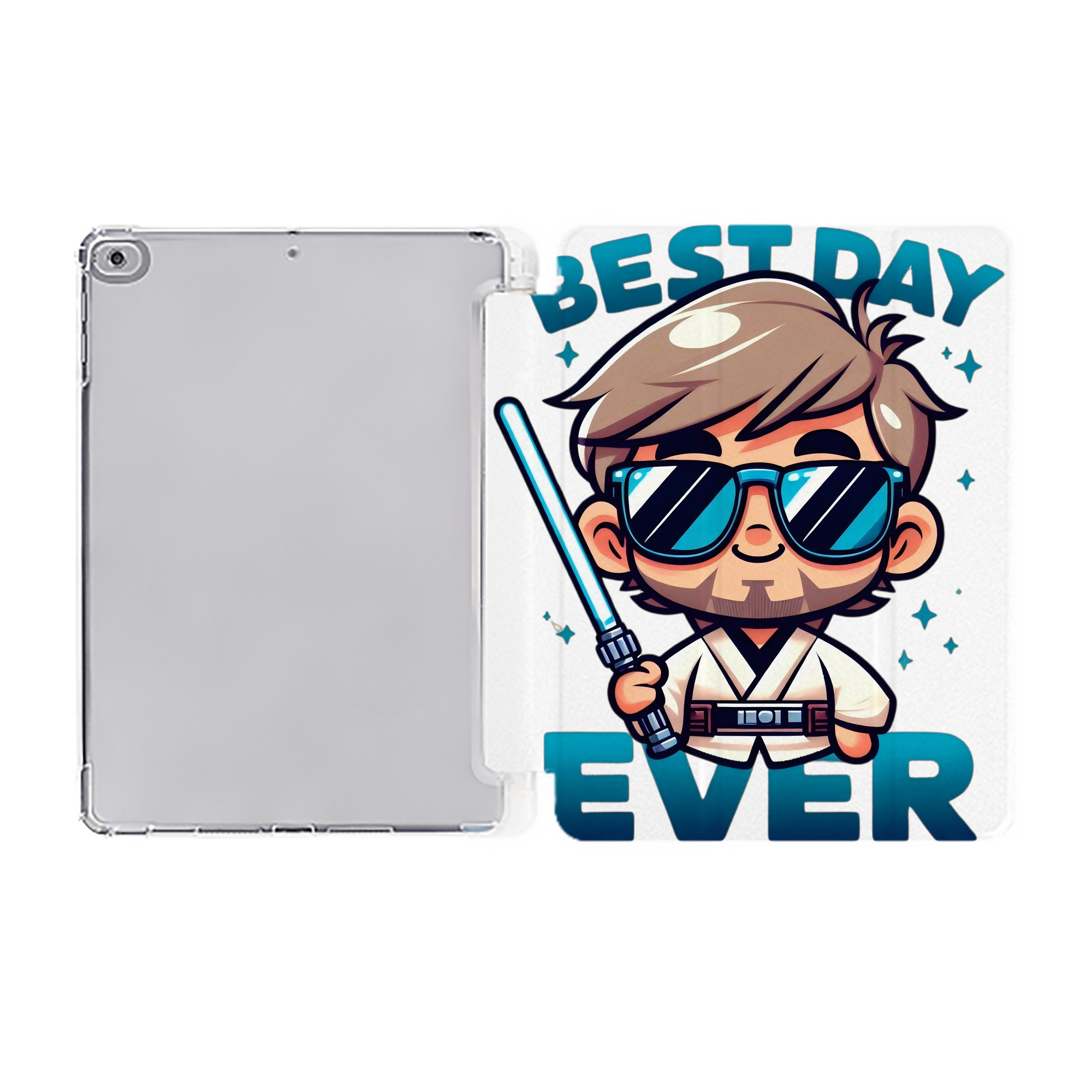 （画像用） スター・ウォーズ Star Wars IPad ケース ペン収納付き 三つ折りスタンド PUレザー×シリコン 対応機種9.5/10.5/10.9インチ